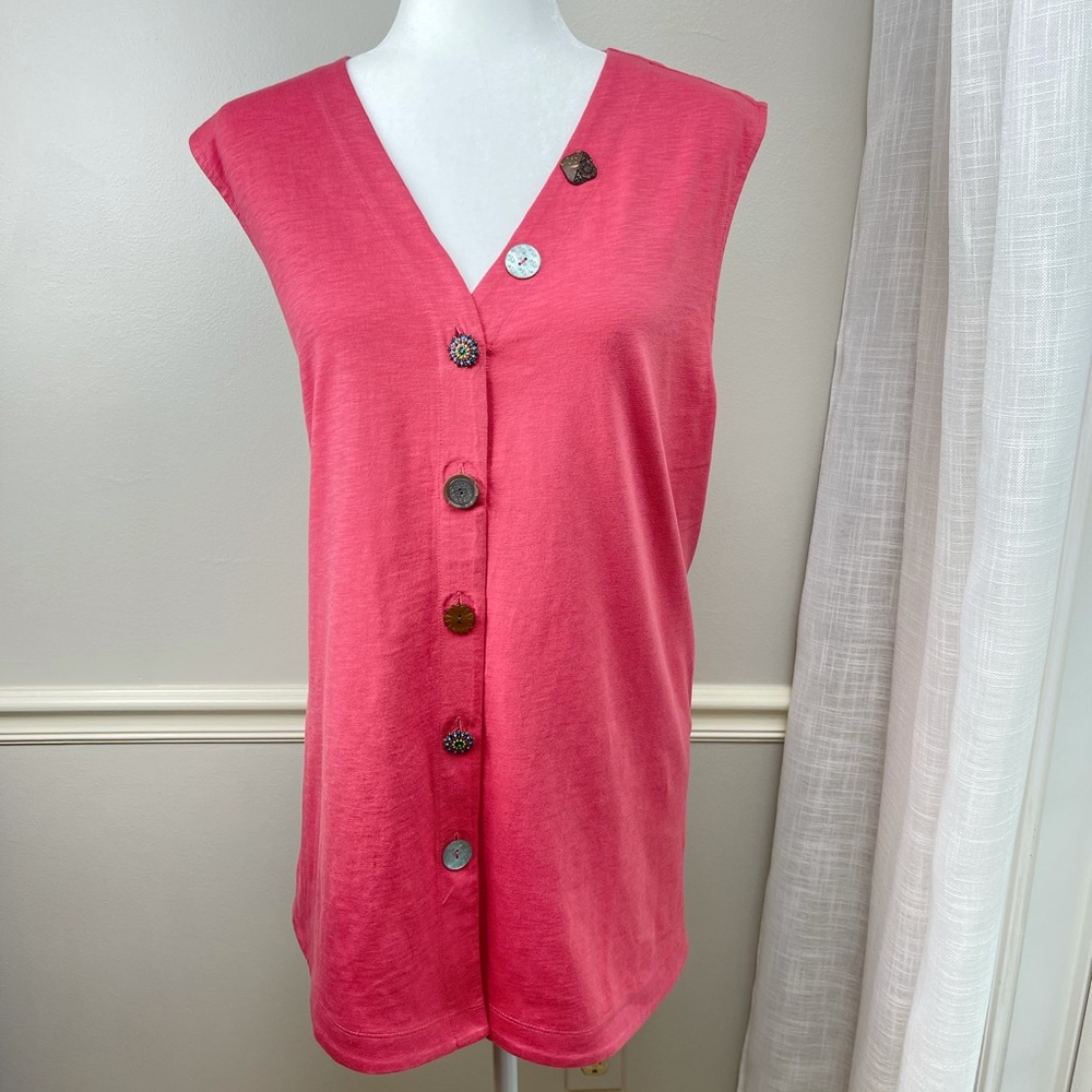 Soft Surroundings Delia Tunic Tank Rosebud